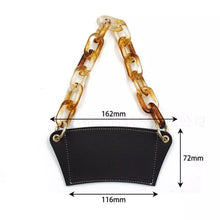 Cargar imagen en el visor de la galería, Portavaso termo reutilizable con cadena de viaje ecológica para bebidas, funda para botella de café, soporte para taza de cuero PU MOD cadena grandeMANGA
