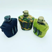 Cargar imagen en el visor de la galería, Botella de agua militar de 1L para acampar, senderismo, cantimplora con mango, herramienta práctica portátil para escalada al aire libre, viaje MOD BB33-1