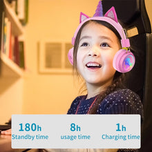 Cargar imagen en el visor de la galería, Auriculares inalámbricos para teléfono móvil, audífonos inalámbricos con montaje en la cabeza de burbuja de empuje ajustable, estéreo, Bluetooth, arco iris de descompresión portátil MOD AH-902A