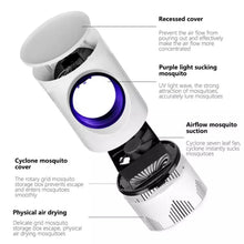 Cargar imagen en el visor de la galería, Lámpara Ultravioleta antimosquitos, luz nocturna LED USB, trampa para insectos, repelente de mosquitos sin radiación, sala de estar, dormitorio, estudio MOD MTY-01