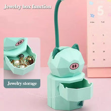 Cargar imagen en el visor de la galería, Lámparas de decoración con carga USB para niños, lámpara de mesa LED de dibujos animados creativos, protección ocular para lectura y dormitorio de estudiantes, luz nocturna