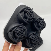 Cargar imagen en el visor de la galería, Molde rosa hielo Molde de cubitos de hielo rosa, caja de hielo de bola, bandeja de hielo congelado, fabricante de hielo de silicona, suministros de cocina Boutique de grado alimenticio, nuevo MOD 3213