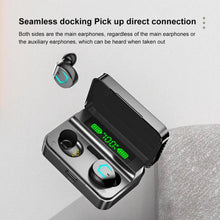Cargar imagen en el visor de la galería, Auriculares inalámbricos M36 TWS con Bluetooth, dispositivo de audio con pantalla Digital, estéreo 9D, deportivos, impermeables, con micrófono MOD M36