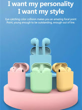 Cargar imagen en el visor de la galería, Auriculares inalámbricos TWS de colores, i12 cascos con Bluetooth 5,0, caja de carga mate, Mini auriculares inalámbricos inpods