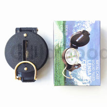 Cargar imagen en el visor de la galería, Brújula portátil del ejército verde, brújula con lente plegable, marco de aluminio, carcasa impermeable, herramienta para exteriores MOD ZNZ33
