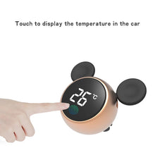 Cargar imagen en el visor de la galería, Perfume de aromaterapia de coche de dibujos animados, pantalla táctil inteligente, pantalla de temperatura, salida de aire creativa, decoración Interior de coche, adorno de coche