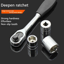 Cargar imagen en el visor de la galería, Acero al cromo-Vanadio llave Set 12 piezas de 1/2 "tomas Llave de trinquete con Kit de Conjunto 1 piezas varilla de extensión + 10 piezas enchufes Mod ART-18 - mychinashop.com