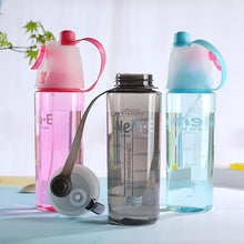 Cargar imagen en el visor de la galería, Botella de agua deportiva en aerosol de 400 ML / 600 ML hervidor de agua sin BPA a prueba de fugas senderismo botellas portátiles bicicleta ciclismo botellas para beber agitador Pour MOD 2117