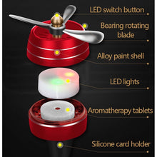 Cargar imagen en el visor de la galería, Ambientador de aire para coche, miniaccesorio de aleación para aromaterapia, aromaterapia, fragancia, salida de ventilación, luz LED ELISE MOTOR LB-19112