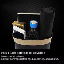Cargar imagen en el visor de la galería, Cubo de basura negro para coche 17*14*7cm bolsa de almacenamiento para coche, accesorios para coche de basura Puerta de coche cubo de basura con Clip cajas de almacenamiento para automóvil Mod ZH-13 - mychinashop.com