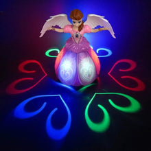 Cargar imagen en el visor de la galería, Muñeca eléctrica de princesa bailarina, giratorio con luz LED, Juguete musical para cantar MOD HJ278