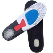 Cargar imagen en el visor de la galería, Plantillas de Gel de silicona deportivas para correr para pies Hombre Mujer Zapatos suela almohadilla ortopédica masajeador absorción de choque soporte de arco MOD GH1254