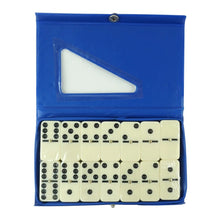 Cargar imagen en el visor de la galería, Juego de mesa dominó con caja de PVC, juego de mesa divertido de viaje para juguete para regalo, color marfil, 28 Uds. MOD 4006