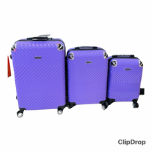 Cargar imagen en el visor de la galería, Maleta de viaje con ruedas para mujer, juego de equipaje rodante, bolsa de equipaje con ruedas, 3 pzs