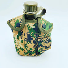 Cargar imagen en el visor de la galería, Botella de agua militar de 1L para acampar, senderismo, cantimplora con mango, herramienta práctica portátil para escalada al aire libre, viaje MOD BB33-1