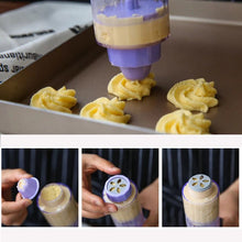 Cargar imagen en el visor de la galería, Pistola de decoración de galletas de plástico, prensa para galletas, conjunto de utensilios de horneado para repostería, molde de paja MOD GH5219