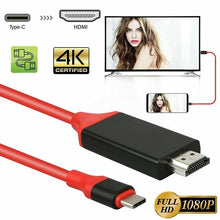 Cargar imagen en el visor de la galería, Adaptador de vídeo USB 3,1 tipo C de 2m, USB-C a HDMI, HDTV, Cable de carga Ultra HD 1080P 4k para Samsung S8, Macbook, Xiaomi - mychinashop.com