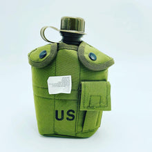 Cargar imagen en el visor de la galería, Botella de agua militar de 1L para acampar, senderismo, cantimplora con mango, herramienta práctica portátil para escalada al aire libre, viaje MOD BB33-1