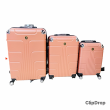 Cargar imagen en el visor de la galería, Maleta de viaje con ruedas para mujer, juego de equipaje rodante, bolsa de equipaje con ruedas, 3 pzs