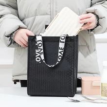 Cargar imagen en el visor de la galería, Fiambrera Bolsa de almuerzo con aislamiento térmico, Enfriador de alimentos, impermeable, Oxford, para pícnic, oficina, viaje, para desayuno MOD HB-711