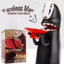 Cargar imagen en el visor de la galería, Figuras de acción Hucha de juguete Kaonashi sin cara, hucha electrónica automática, regalo de Miyazaki Hayao Chihiro, Caja de Ahorro de figura, 21cm, hucha automática, juguetes inteligentes para comer monedas MOD ZE-353