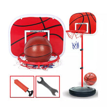 Cargar imagen en el visor de la galería, Tablero de básquetbol y Aro de baloncesto ajustable para niños pequeños, estante de soporte para niños, Bola de interior al aire libre, deporte, tablero trasero, llanta, tiro, juguete para niños, 63-150CM MOD TOY 574 y TOY 577