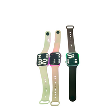 Cargar imagen en el visor de la galería, Reloj digital con armazón de luces