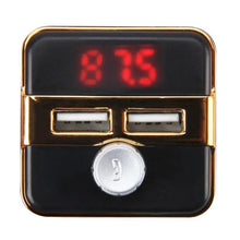 Cargar imagen en el visor de la galería, Kit de coche con Bluetooth 5,0 transmisor de manos libres inalámbrico con FM, reproductor de MP3 LCD, 3.1A cargador USB, accesorios de coche - mychinashop.com