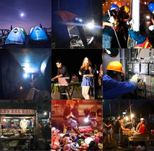 Cargar imagen en el visor de la galería, Foco multi usos consume 15 W alumbra 75W Mod EM04W15 recargable, para escalada, senderismo, Bombilla de carga, led de ahorro de energía superbrillante, iluminación de emergencia de corte de energía para el hogar - mychinashop.com