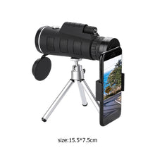 Cargar imagen en el visor de la galería, Telescopio Monocular celular o caza HD con Zoom de 40X60, prismáticos de visión clara para ver el teléfono móvil, acampar y cazar al aire libre MOD 40x60B
