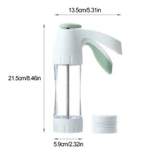 Cargar imagen en el visor de la galería, Pistola de decoración de galletas de plástico, prensa para galletas, conjunto de utensilios de horneado para repostería, molde de paja MOD GH5219