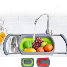 Cargar imagen en el visor de la galería, Escurridor plegable de cocina, cestas plegables, colador de cocina, fideos, coladores de lavado de frutas y verduras Mod SFYP29 - mychinashop.com