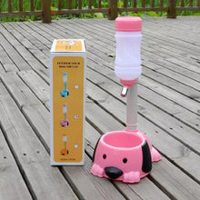 Cargar imagen en el visor de la galería, Botella de agua para colgar, bebedero de mascotas automático, dispensador de alimentación para cachorros, bebedero para mascotas, bebedero para perros y gatos mod TAZÓN DE MASCOTA - mychinashop.com