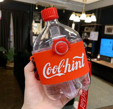 Cargar imagen en el visor de la galería, Vaso de bebida Tritan portátiles, taza de agua de Cola de dibujos animados con pajita, taza Kawaii divertida, botella de agua creativa 300 ml MOD 264NF