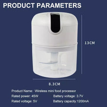 Cargar imagen en el visor de la galería, Multi-función de procesador de alimentos licuadora portátil de casa automática uso picadora de carne suplemento de alimentos para bebés agitación moler relleno de puré de ajo