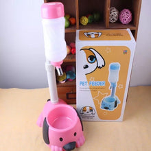 Cargar imagen en el visor de la galería, Botella de agua para colgar, bebedero de mascotas automático, dispensador de alimentación para cachorros, bebedero para mascotas, bebedero para perros y gatos mod TAZÓN DE MASCOTA - mychinashop.com