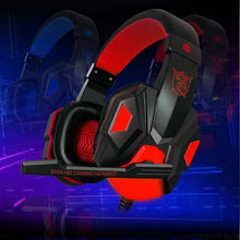 Cargar imagen en el visor de la galería, Diadema gamer Auriculares con cable para videojuegos, audífonos estéreo de graves profundos con cable y micrófono para videojuegos, tableta, teléfono, PC MOD PC 780 GAMING GEAR