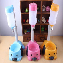 Cargar imagen en el visor de la galería, Botella de agua para colgar, bebedero de mascotas automático, dispensador de alimentación para cachorros, bebedero para mascotas, bebedero para perros y gatos mod TAZÓN DE MASCOTA - mychinashop.com