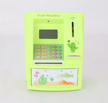 Cargar imagen en el visor de la galería, BANCO DE AHORRO DE Fruta de dibujos animados de voz ATM, caja de dinero, dinero electrónico, Mini contraseña, máquina ATM, depósito automático de billetes MOD 63-01 - mychinashop.com