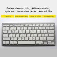 Cargar imagen en el visor de la galería, Teclado inalámbrico universal con bluetooth para ordenador portátil, tableta, iPad, iPhone, IOS, sistema operativo android y windows - mychinashop.com