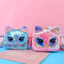 Cargar imagen en el visor de la galería, Bolso lentejuela kawai búho MOD Y-2104