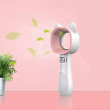 Cargar imagen en el visor de la galería, Ventilador portátil sin aspas para exteriores, minienfriador de aire USB, sin hojas, de escritorio, silencioso, recargable