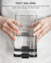 Cargar imagen en el visor de la galería, Caja de Pasta hermética transparente 1500ml para despensa, latas selladas multigrano, contenedor de almacenamiento de alimentos, refrigerador de cocina de plástico con tapa fresca
