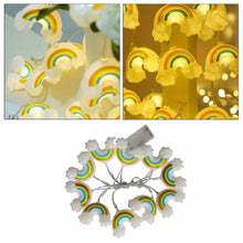 Cargar imagen en el visor de la galería, Luces de arcoíris decorativas para interior, hogar, boda, fiesta, evento, cadena de luces usa 2baterías AA de 1.5 V MOD 6718-5