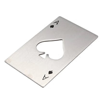 Cargar imagen en el visor de la galería, Abrebotellas de acero inoxidable, abridor de botellas de cerveza, cartas de juego de póker escarpines de Soda, herramientas de Bar,DESTAPADOR NIPES