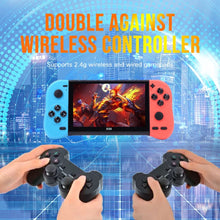 Cargar imagen en el visor de la galería, Consola X50 máx inalambrica contiene 2 controles tipo play con más de 15,000 juegos de play 1, minines, sega, árcade y muchos más, puedes descargarle más juegos, música, imágenes y videos