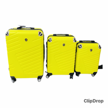 Cargar imagen en el visor de la galería, Maleta de viaje con ruedas para mujer, juego de equipaje rodante, bolsa de equipaje con ruedas, 3 pzs