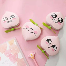 Cargar imagen en el visor de la galería, Espejo de maquillaje de bolsillo portátil con luces y ventilador, 4 MODELOS SURTIDOS espejo de maquillaje iluminado con melocotón Rosa recargable MINI FAN 513-118 - mychinashop.com