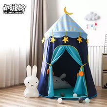 Cargar imagen en el visor de la galería, Tienda de campaña castillo COLOR ROSA REFORZADA para interiores y exteriores reforzado para niños, casa de Juegos de Princesa para bebés, tipi de juego portátil para niños y niñas, cabaña divertida, sala de zona interesante MOD 10582-1