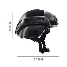 Cargar imagen en el visor de la galería, Cascos de seguridad para deportes, alta calidad, ultralivianos, Airsoft, ejército, militar, táctico, tiro, caza, protección para montar